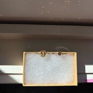 Citrine & Topaz Ring set | size 6 | November birthstone | Never Worn